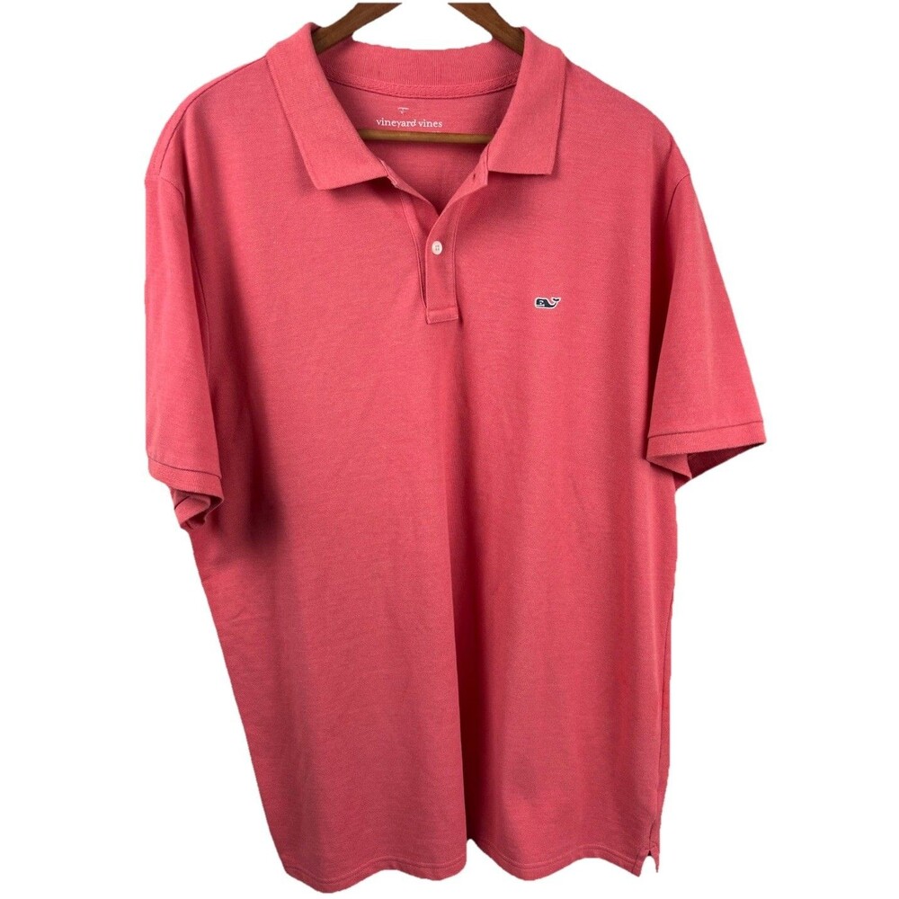 Vineyard Vines Collared Shirt - Adult XL Pink Fuchsia Cotton/Polyester Blend